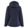 4751 Dámská zimní softshellová bunda s lehkou podšívkou (Farba Tmavá námořnická modrá / Reflexní žlutá, Veľkosť XS)