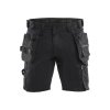 1752 Řemeslnické šortky se strečem (Farba Noc v lese/černá, Veľkosť C44)