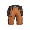 1972 STRIKER Pracovní šortky pro řemeslníky ze strečového materiálu (Farba Rezavá/černá, Veľkosť C44)