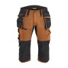 1977 STRIKER Pracovní kalhoty pro řemeslníky pod kolena ze strečového materiálu (Farba Rezavá/černá, Veľkosť C44)