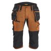 1977 STRIKER Pracovní kalhoty pro řemeslníky pod kolena ze strečového materiálu (Farba Rezavá/černá, Veľkosť C44)