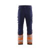 1193 Výstražné kalhoty strečové ve 4-směrech bez volně visících kapes (Farba Námornická modr/žlutá, Veľkosť C44)