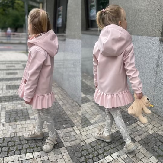 Softshellová bunda s volánkem