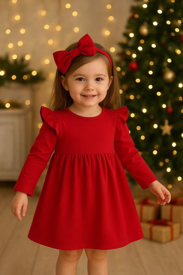 Dětské šaty s dlouhým rukávem