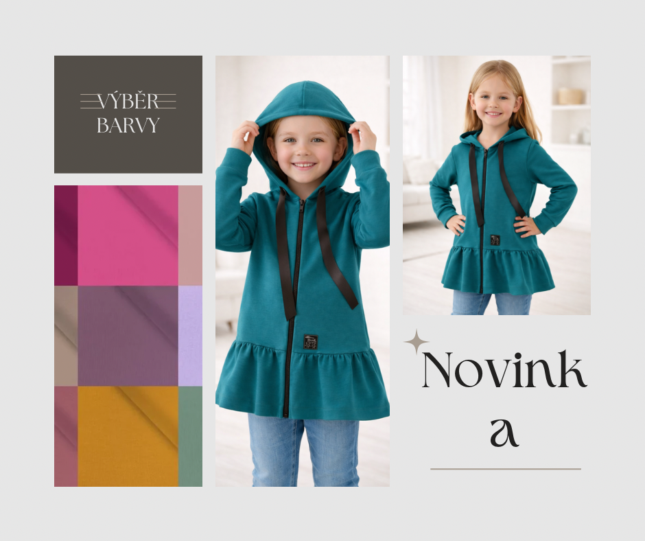 Mikina s volánkem výběr barvy
