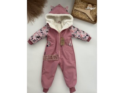 Rostoucí softshellový overal zimní