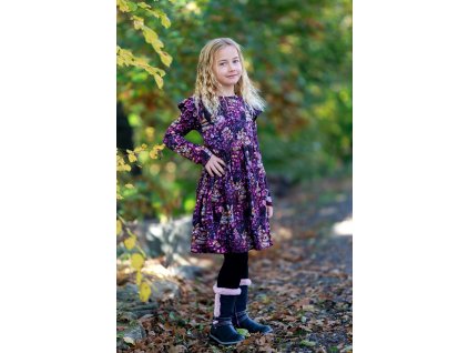 Dětské šaty s dlouhým rukávem vzor zajíček