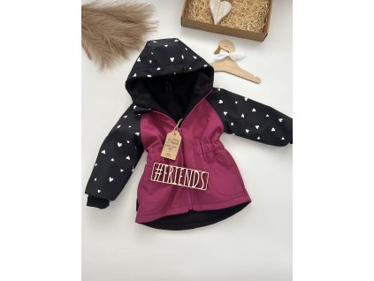 Rostoucí softshellová bunda zateplená