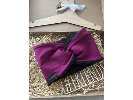 Zimní čelenka beránková