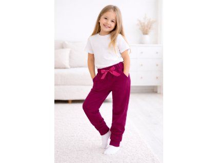 Dětské tepláky, růžové,