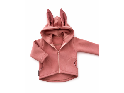 Kabátek se zaječími oušky