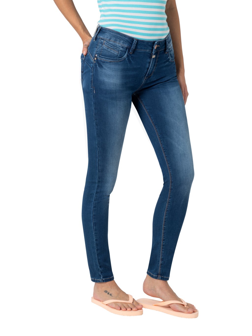 Dámské jeans TIMEZONE 17-10083-00-3337 3838 Tight SanyaTZ (velikost 31/30)
