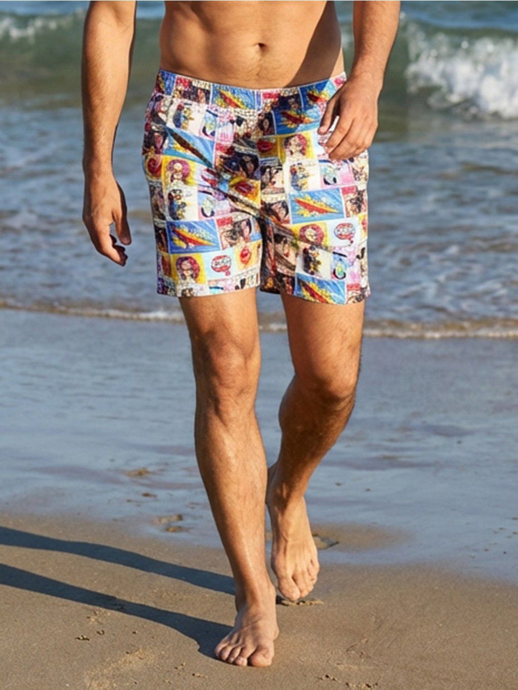 Pánské koupací šortky RAGMAN  Multicolor (velikost M)