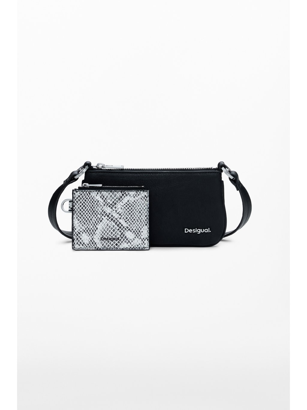 Dámská peněženka DESIGUAL 25WAYP22 2000 MONE DELTA LEDA BLACK SNAKE (velikost U)