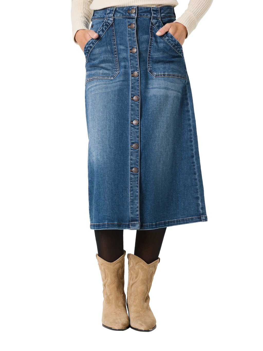 Dámská sukně TIMEZONE 11-10118-20-3805 3532 Midi Cargo Skirt (velikost 30)