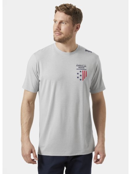 Pánské triko HELLY HANSEN 21066 949 AM RACING T-SHIRT (velikost M)