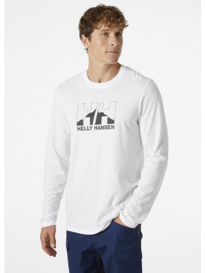 Pánské triko HELLY HANSEN 62977 004 NORD GRAPHIC LONGSLEEVE T-SHIR