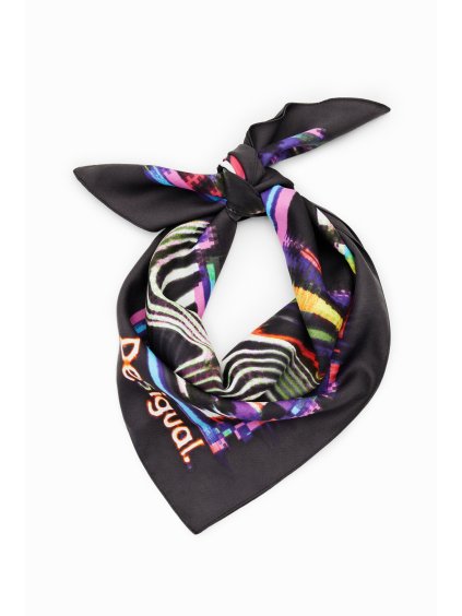 Dámský šátek DESIGUAL 23WAWA14 2000 FOU MICKEY GLITCH SQUARE