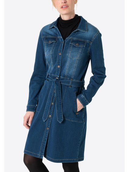 Dámské šaty TIMEZONE 11-10111-00-3337 3838 Denim Shirt Dress