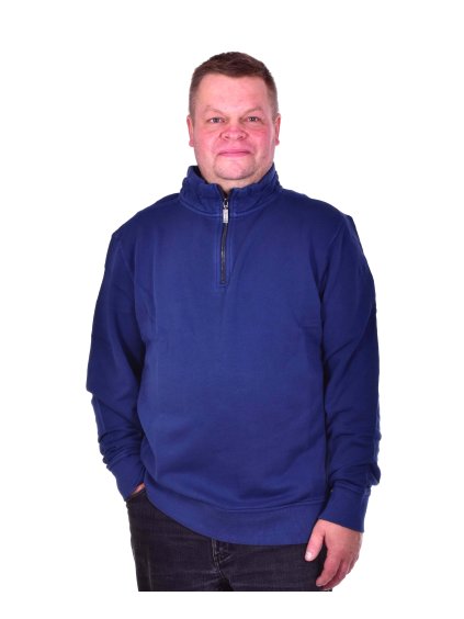 Pánská mikina RAGMAN 3432560 079 Mock zipper sweater (velikost L)