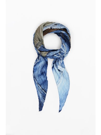 Dámský šátek DESIGUAL 25SAWA55 5175 FOU CAMOUFLAGE CARRE (velikost U)