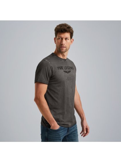 Pánské triko PME LEGEND PTSS2502555 8039 Short sleeve r-neck single jersey cold dye