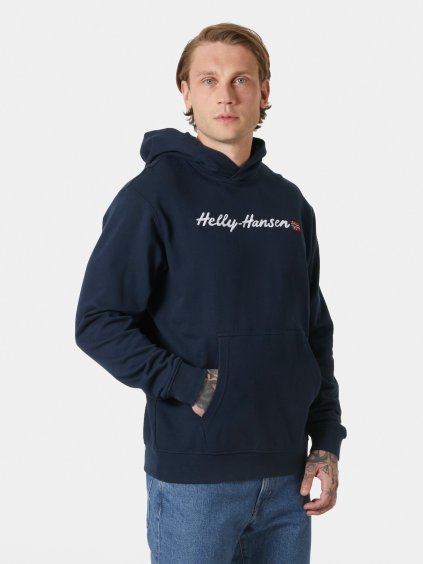 Pánská mikina HELLY HANSEN 53924 596 CORE GRAPHIC SWEAT HOODIE (velikost L)