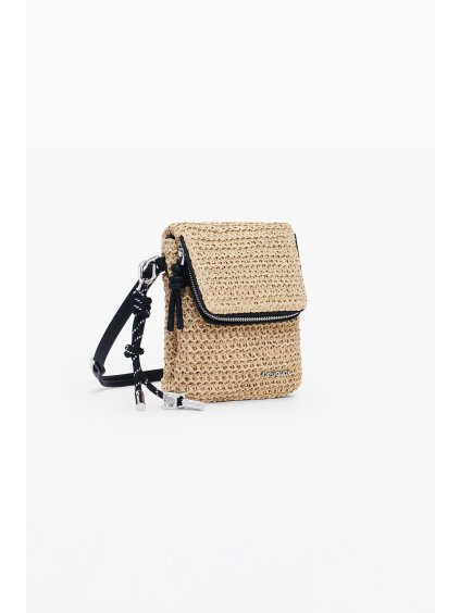 Dámská kabelka DESIGUAL 25SAYO02 1014 MONE HALF LOGO RAFFIA VENECIA PHONE