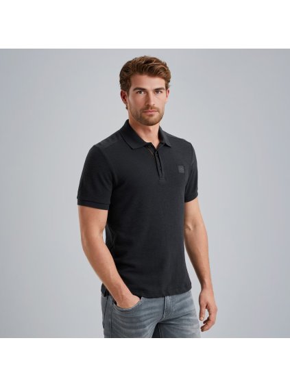 Pánská polokošile PME LEGEND PPSS2504865 5281 Polo short sleeve slub jacquard jersey (velikost L)