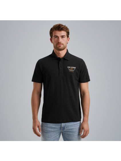 Pánská polokošile PME LEGEND PPSS2506889 9140 Polo pique melange short sleeve (velikost L)