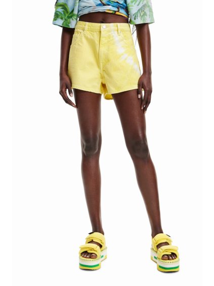 Dámské bermudy DESIGUAL 23SWDD10 8018 DENIM DEFNE (velikost 38)