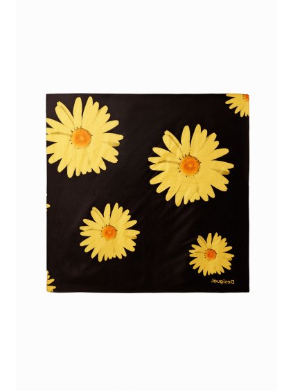 Dámský šátek DESIGUAL 23SAWA38 2000 FOU DAISIES (velikost U)