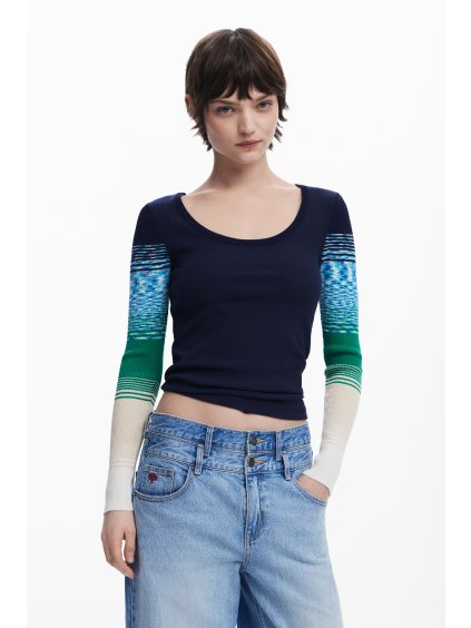 Dětské tričko DESIGUAL 25SWTK77 5000 TS CHURCHILL (velikost L)
