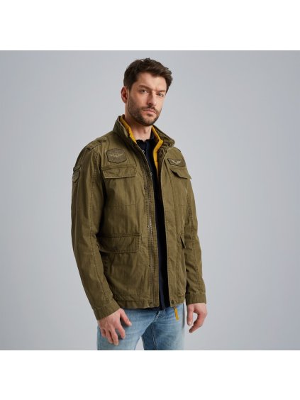 Pánská jarní bunda PME LEGEND PJA2502108 6401 Semi long jacket CARGOYET Mech Pigment Print (velikost M)