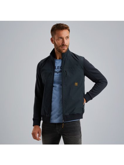 Pánská bunda PME LEGEND PSW2502478 5281 Zip jacket sweat mixed padded (velikost L)
