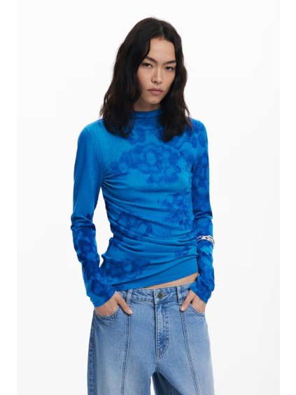 Dámský svetr DESIGUAL 25WWJF38 5000 JERS OTTAWA (velikost M)