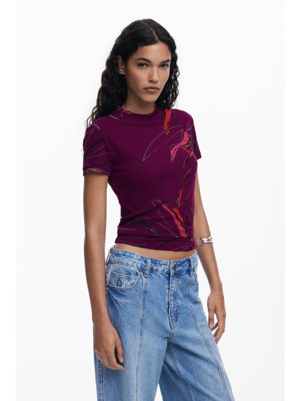 Dámské triko DESIGUAL 25WWTK16 3161 TS LALA (velikost S)