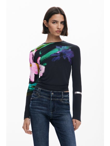 Dámské triko DESIGUAL 25WWTK32 2000 TS LENA (velikost L)