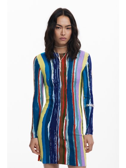 Dámské zimní šaty DESIGUAL 25WWVF07 9019 VEST CARLA (velikost L)