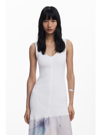 Dámské zimní šaty DESIGUAL 25WWVK38 1000 VEST DITA (velikost L)