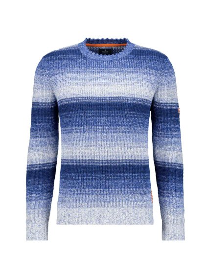Pánský svetr RAGMAN 466681 711 Roundneck stripe (velikost S)