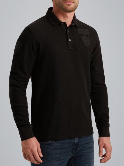 Pánská polokošile PME LEGEND PPS2509802 9067 Polo shirt with long sleeves (velikost M)