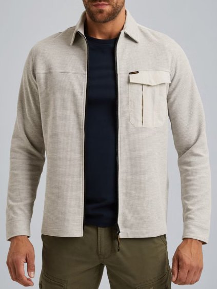 Pánská mikina PME LEGEND PSI2509248 921 Shirt jacket with waffle texture (velikost M)