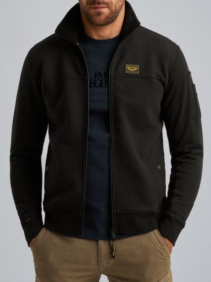 Pánská mikina PME LEGEND PSW2509436 999 Sweat jacket with zipper closure (velikost L)