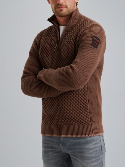 Pánský svetr PME LEGEND PKW2509324 8203 Pullover with half-zipper (velikost XL)
