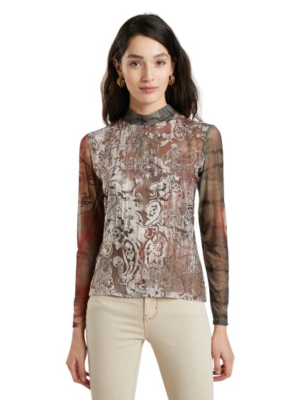 Dámská halenka DESIGUAL 21WWTKCF 2008 TS_BUKAKE (velikost S)