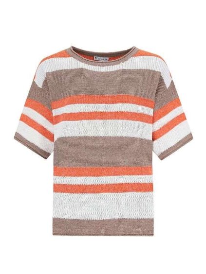 Dámský svetr HAJO 19711 294 D Pulli RH 1/2 strukt. Streif. (velikost 44)