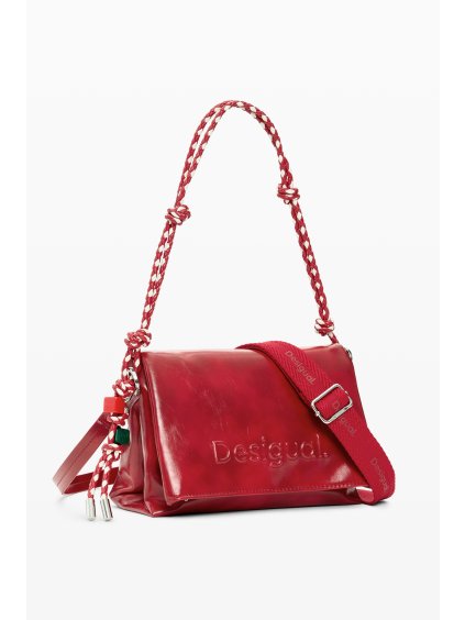 Dámská kabelka DESIGUAL 26SAXPAA 3000 BAG HALF LOGO VENECIA 4.0 RED (velikost U)