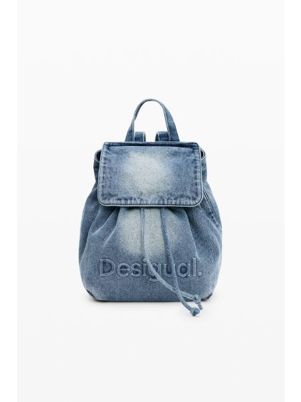 Dámský batůžek DESIGUAL 26SAKD07 5005 BACK HALF LOGO DENIM LUENA MINI (velikost U)