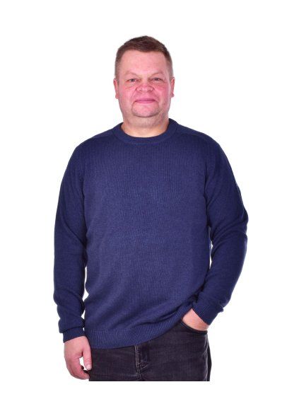 Pánský svetr RAGMAN  Modrá (velikost L)